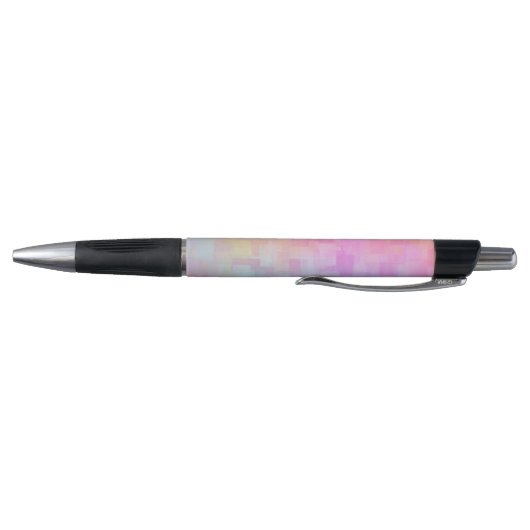 Cute Pink Pastel Abstracte Waterverf Aangepast Pen (Bodem)