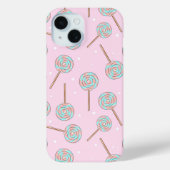 Cute Pink Pastel Lollipop Seamless Pattern Case-Mate iPhone Case (Achterkant)