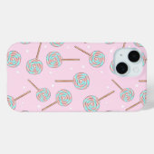Cute Pink Pastel Lollipop Seamless Pattern Case-Mate iPhone Case (Achterkant (horizontaal))