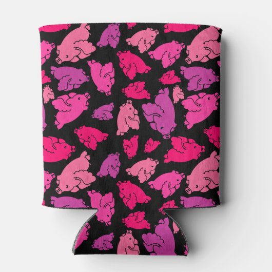 Cute Pink Pattern Blikjeskoeler (Achterkant)