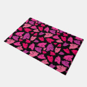 Cute Pink Pattern Deurmat (Schuin)