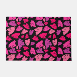 Cute Pink Pattern Deurmat