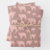 Cute Pink Pattern Inpakpapier Vel (In situ)