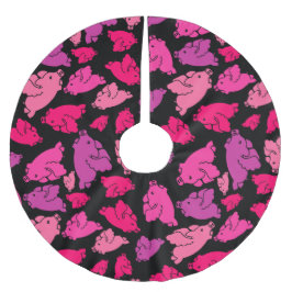 Cute Pink Pattern Kerstboom Rok