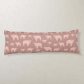 Cute Pink Pattern Lichaamskussen (Achterkant)