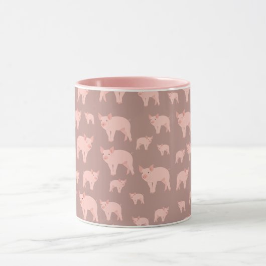 Cute Pink Pattern Mok (Midden)