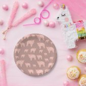 Cute Pink Pattern Papieren Bordje (Feest)