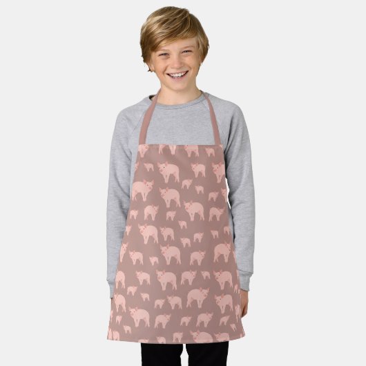 Cute Pink Pattern Schort (Gedragen)