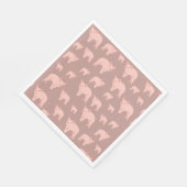 Cute Pink Pattern Servet (Hoek)