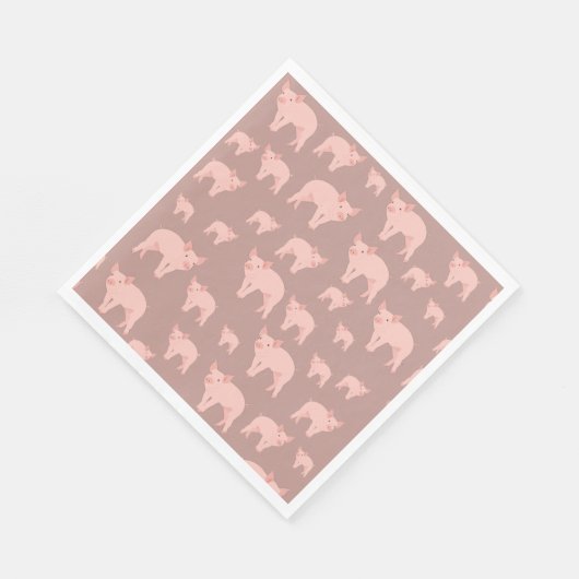 Cute Pink Pattern Servet (Hoek)
