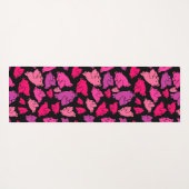 Cute Pink Pattern Yogamat (Achterkant (horizontaal))