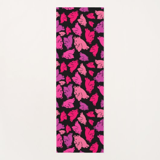 Cute Pink Pattern Yogamat (Voorkant)