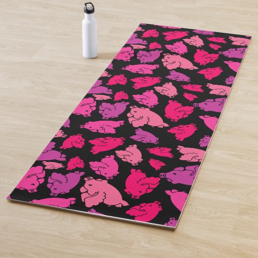 Cute Pink Pattern Yogamat (In situ)
