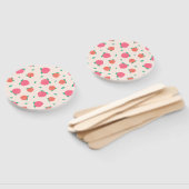 Cute Pink Peach Pattern Handwaaier (Niet-gemonteerd)