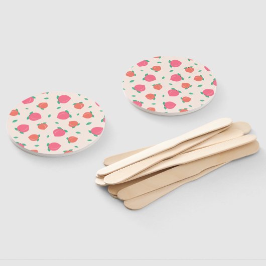 Cute Pink Peach Pattern Handwaaier (Niet-gemonteerd)