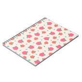 Cute Pink Peach Pattern Notitieboek (Linkerzijde)