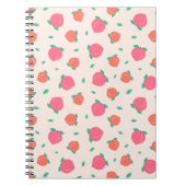 Cute Pink Peach Pattern Notitieboek (Voorkant)