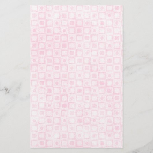 Cute Pink Penguin Lined Briefpapier (Achterkant)