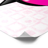 Cute Pink Penguin Poster (Hoek)