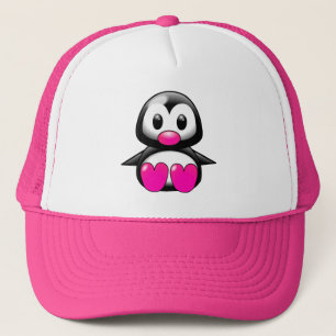 Cute Pink Penguin Trucker Pet