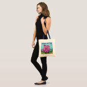 Cute Pink Personalized Book Bag Tote Bag (Voorkant (model))