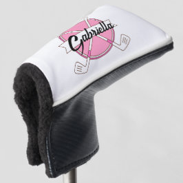Cute Pink Personalized Golf Clubs Monogram Golfheadcover