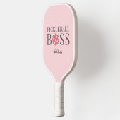 Cute Pink Pickleball Boss Paddle (Links)