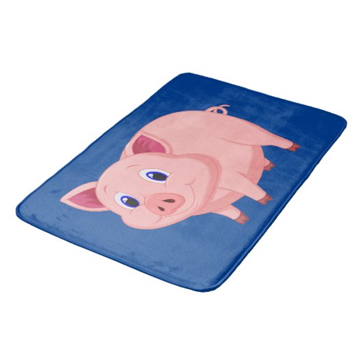 Cute Pink Pig Design Mat (Gekanteld)
