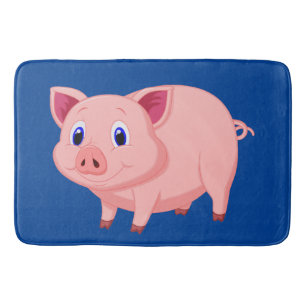 Cute Pink Pig Design Mat