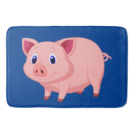 Cute Pink Pig Design Mat (Voorkant)