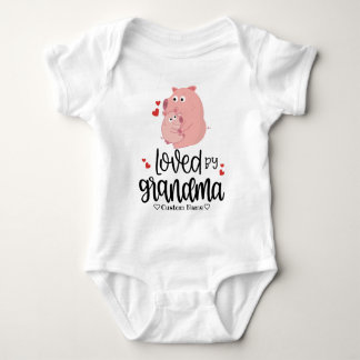 Cute Pink Pig en Piglet - Van oma gehouden Romper