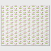 Cute pink pig for Valentine Cadeaupapier (Vlak)