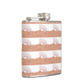 Cute Pink Pig in Mud Funny Waterverf Animal Art Heupfles (Rechts)