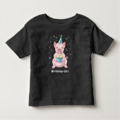 Cute Pink Pig Kids Birthday Animal Cake Pet Kinder Shirts (Voorkant)