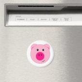 Cute Pink Pig Magneet (Insitu (Vaatwasser))