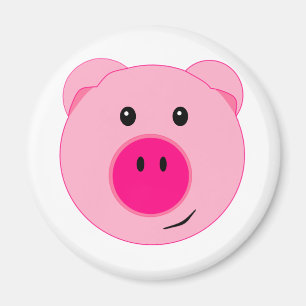 Cute Pink Pig Magneet