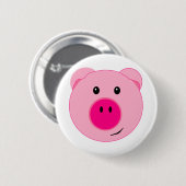 Cute Pink Pig Ronde Button 5,7 Cm (Voorkant /achterkant)