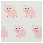 Cute Pink Pig Stof (Swatch)