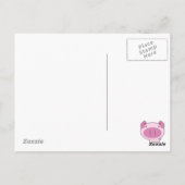 CUTE PINK PIGGY BRIEFKAART (Achterkant)