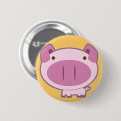 CUTE PINK PIGGY BUTTON (Voorkant /achterkant)