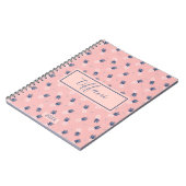 Cute Pink Pineapple Doodle Notitieboek (Linkerzijde)