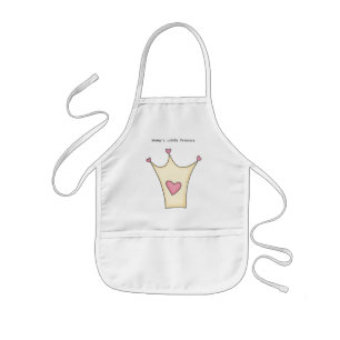 Cute Pink Princess Apron Kinder Schort