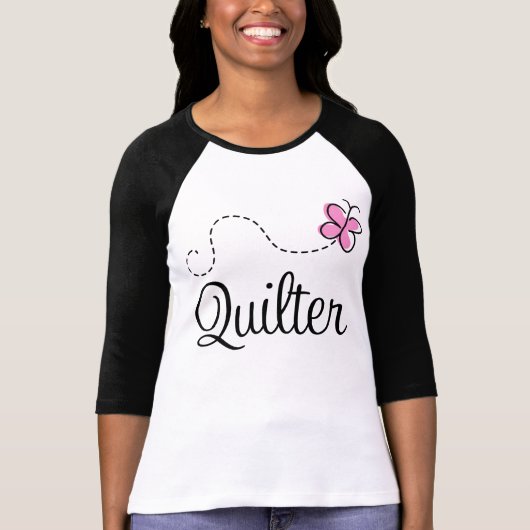 Cute Pink Quilter Gift T-shirt (Voorkant)