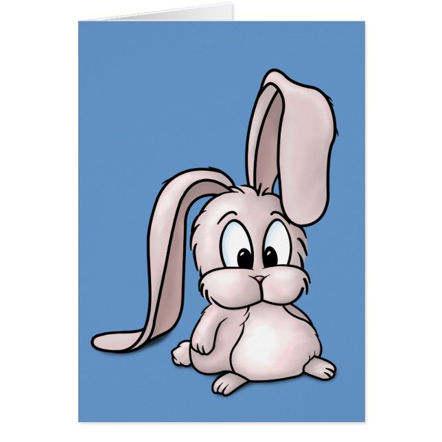 Cute Pink Rabbit Cartoon (Voorkant)