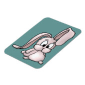 Cute Pink Rabbit Cartoon Magneet (Linkerzijde)