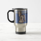 Cute Pink Rabbit Cartoon Reisbeker (Links)