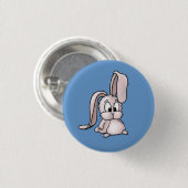 Cute Pink Rabbit Cartoon Ronde Button 3,2 Cm (Voorkant /achterkant)