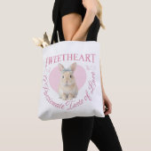 Cute Pink Rabbit Tote Bag (Dichtbij)