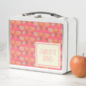 Cute Pink Rainbow Flowers Gepersonaliseerde naam (In situ)