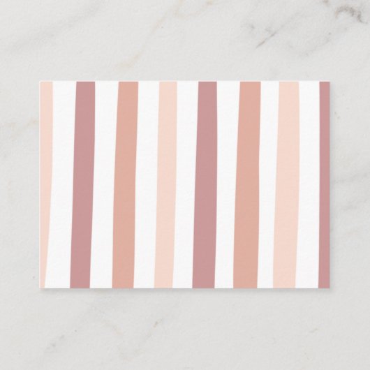 Cute Pink Rainbow Girl Baby shower Diaper Raffle Informatiekaartje (Achterkant)